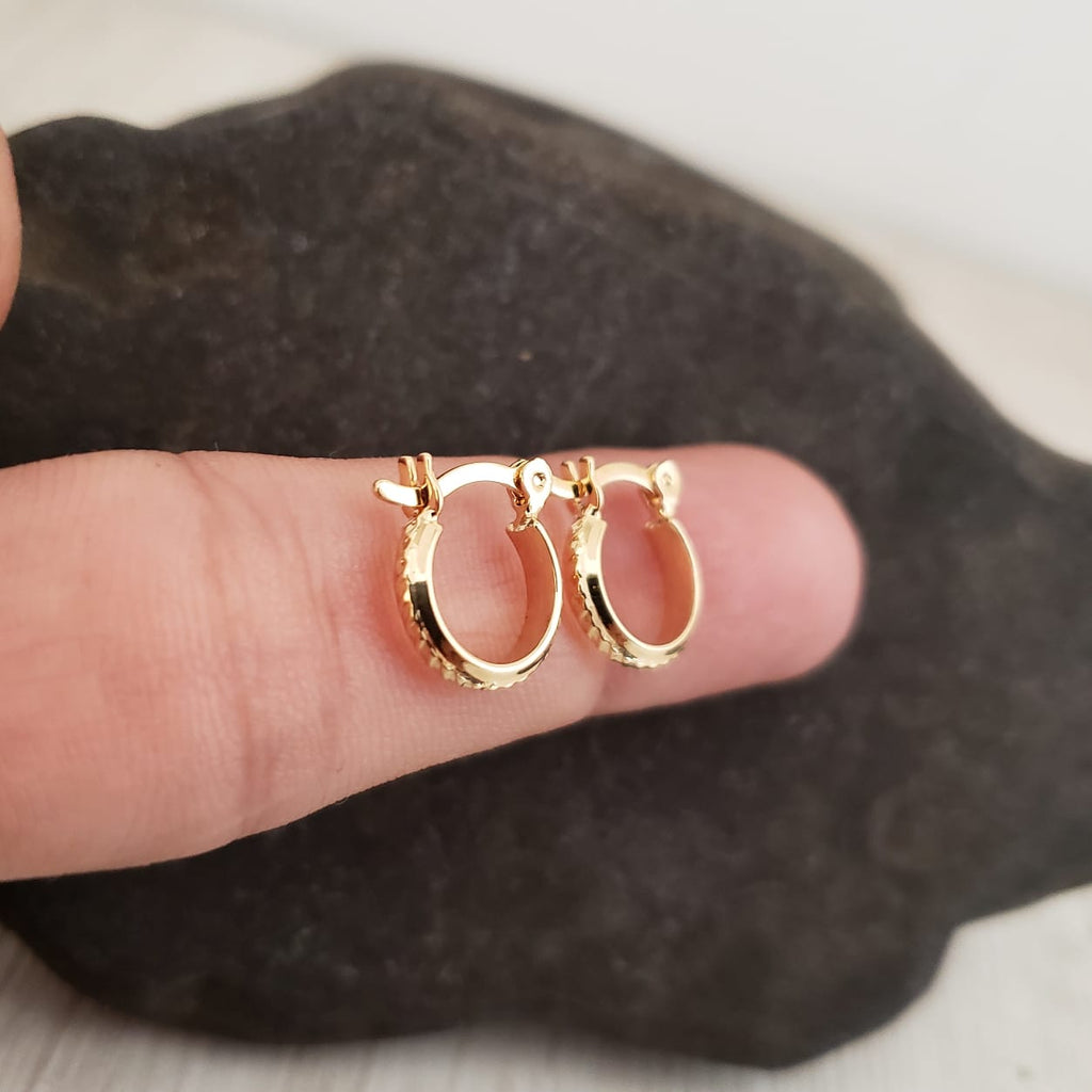 Arete Candonga Corrugada 1.4 Cms