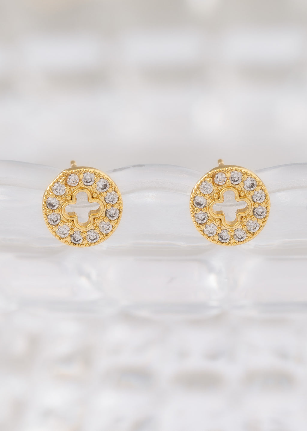 Arete Clover Redondo Silueta 9 mm