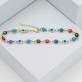 Tobillera Ojo Turco Multicolor 23 Cms + 2 Cms Extensor