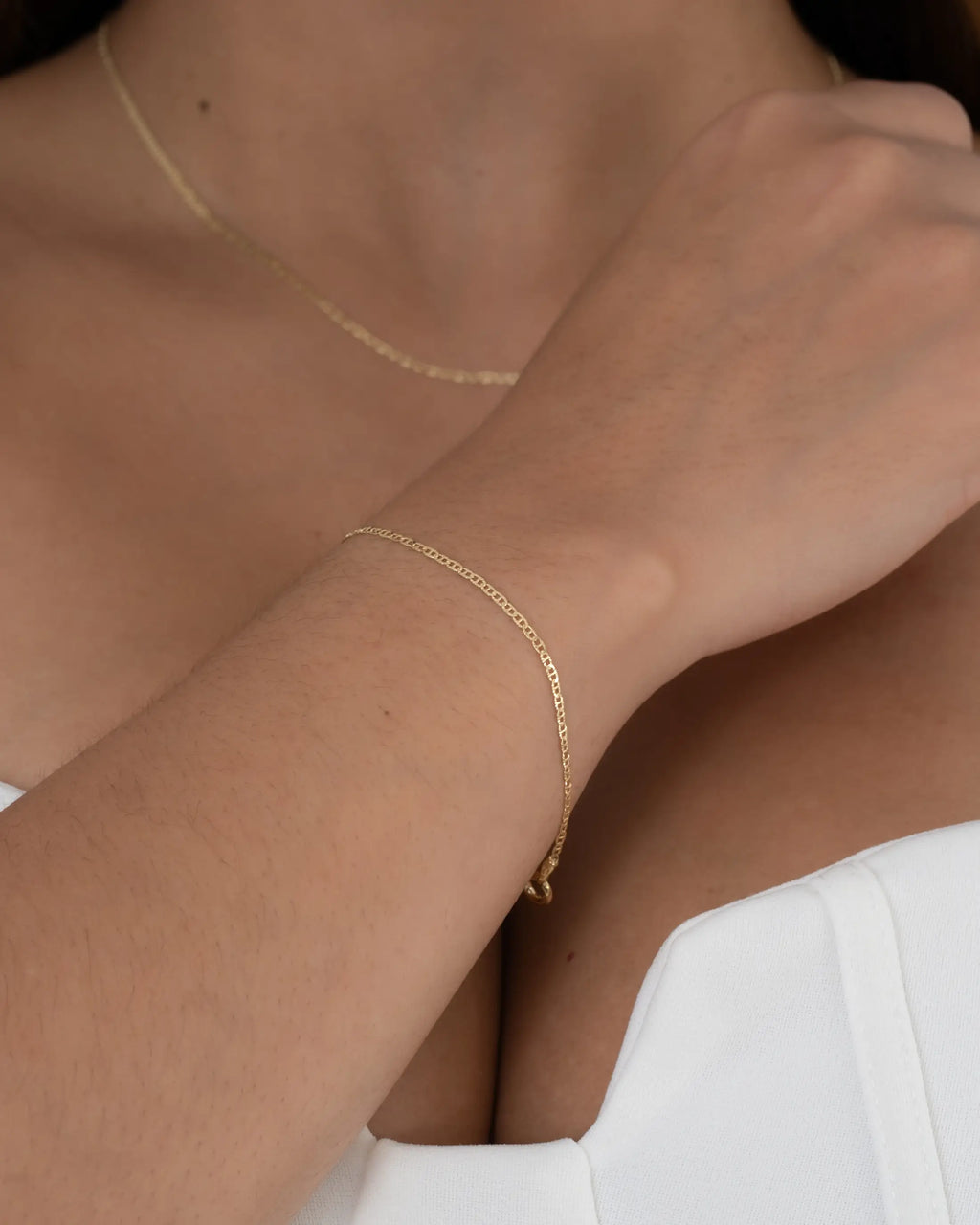 Pulsera Escalerita Con Destellos IT 1.7 mm 16.5 Cms