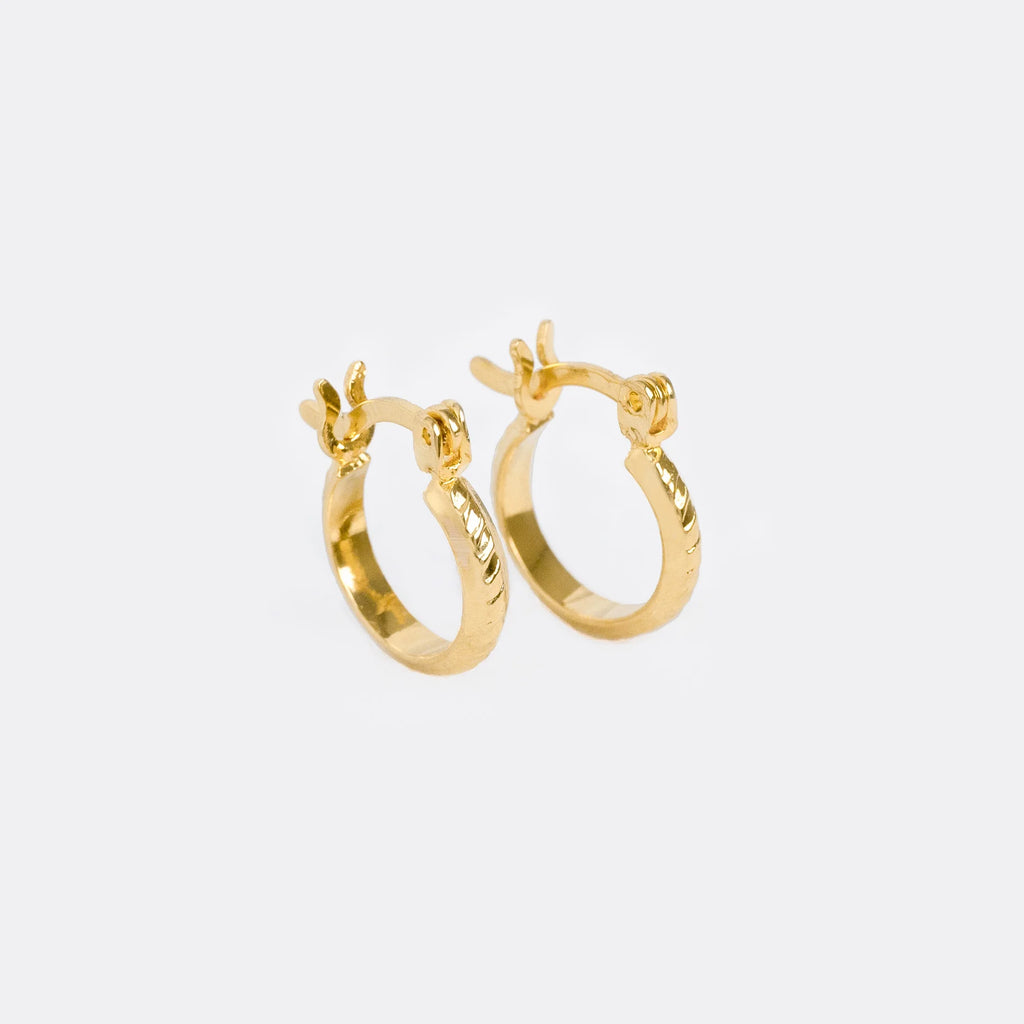 Arete Candonga Corrugada 1.4 Cms