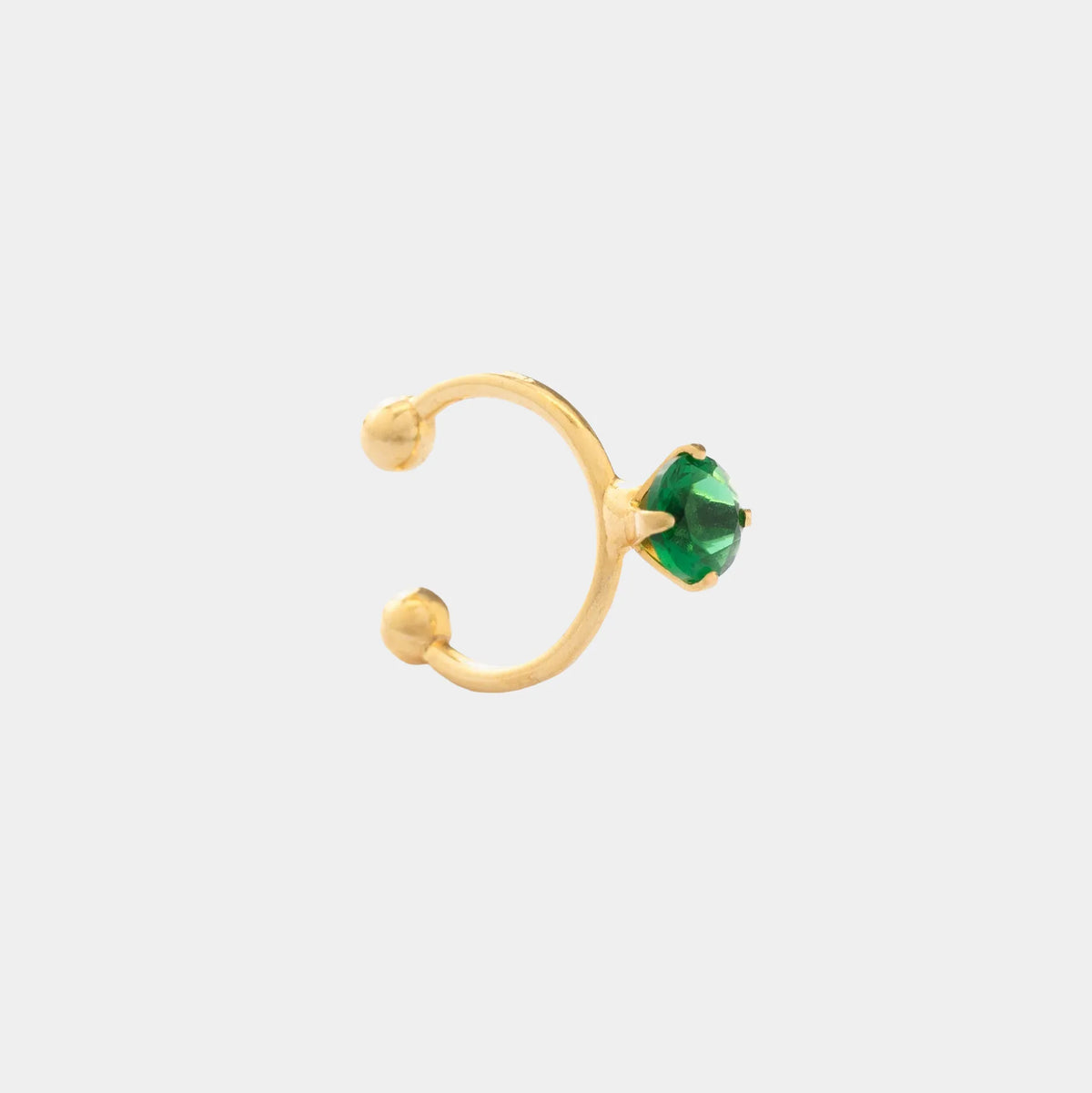 Arete Pearcing fake 1.4cm VERDE